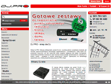 Tablet Screenshot of djpro.pl
